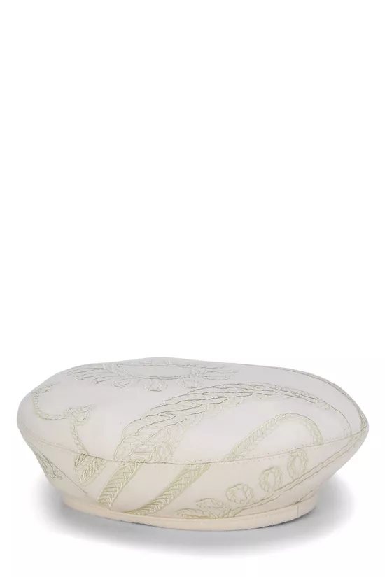 White Wool Beret, , large image number 1