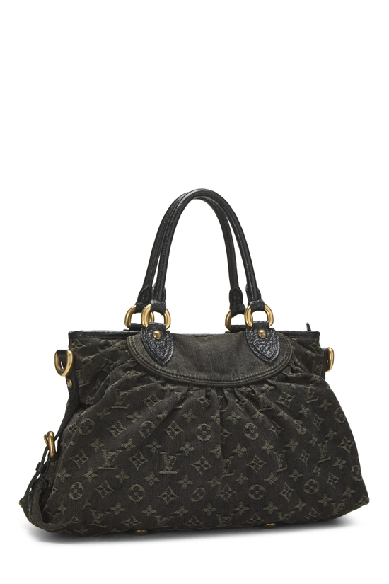 Black Monogram Denim Neo Cabby MM, , large image number 1