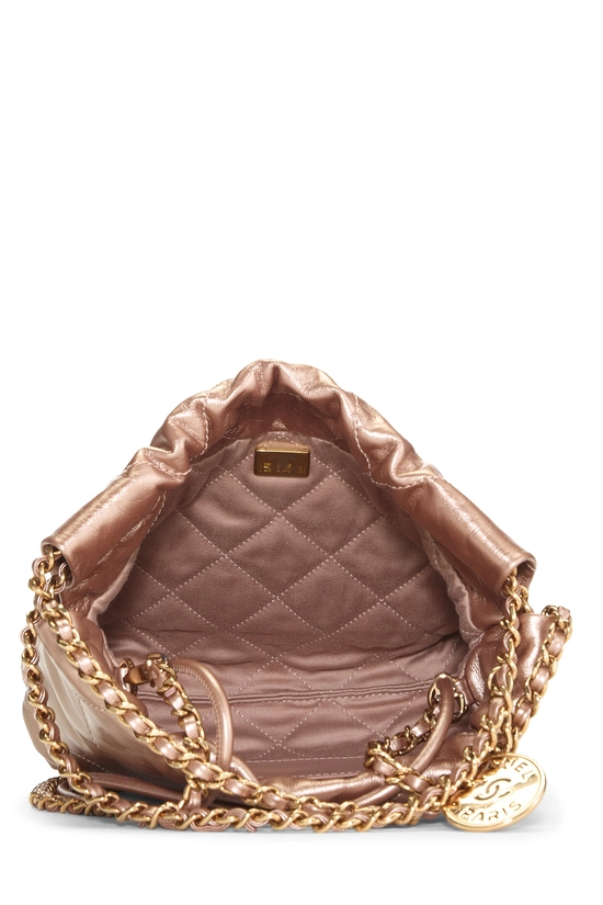 Copper Pink Calfskin Chanel 22 Hobo Mini, , large image number 5