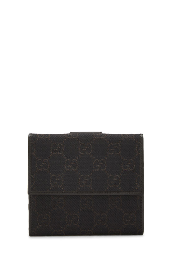 Brown GG Canvas Compact Wallet, , large image number 2