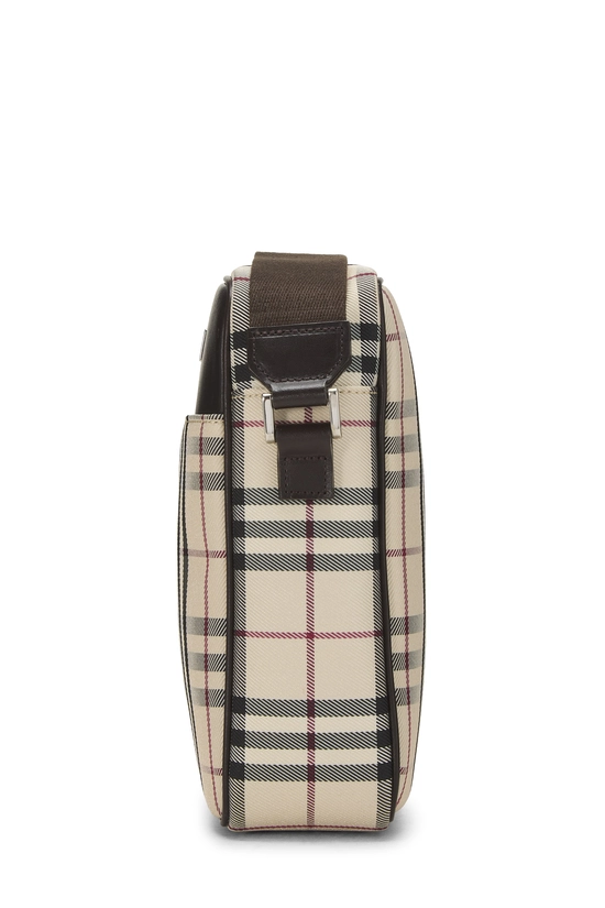 Brown Nylon House Check Vertical Camera Bag Medium, , large image number 2