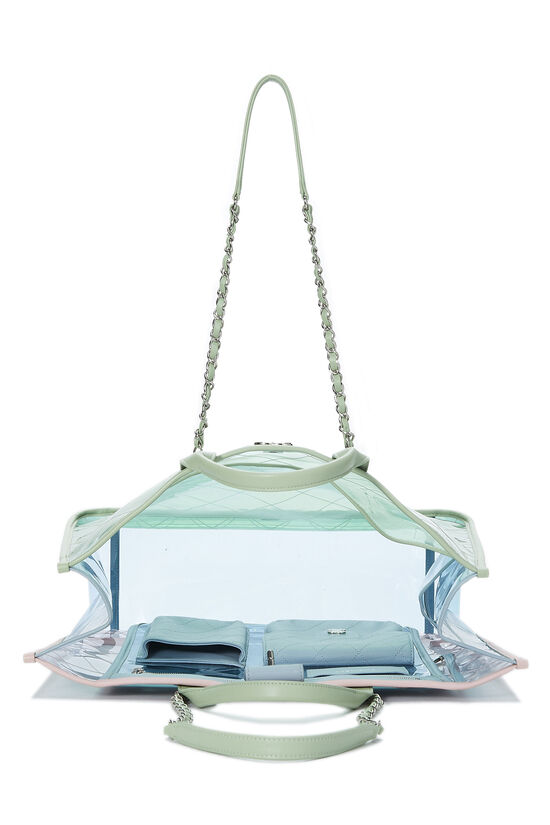 Chanel Multicolor Transparent Quilted PVC Coco Splash Medium Shopping Tote  Bag - Yoogi's Closet
