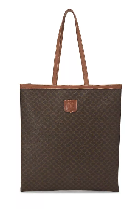 Brown Coated Canvas Macadam Tote, , large image number 0