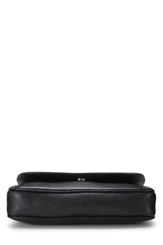 Black Grained Leather Soho Crossbody, , large image number 4