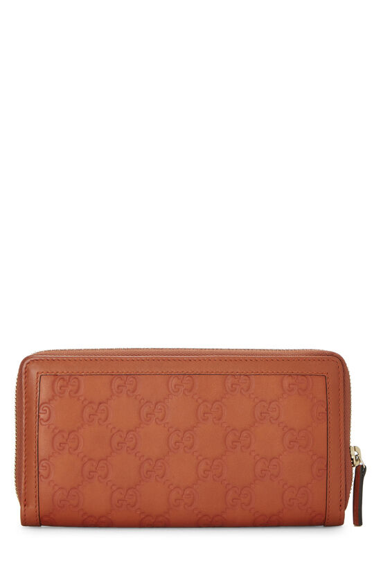 Orange Guccissima Leather Britt Wallet, , large image number 2