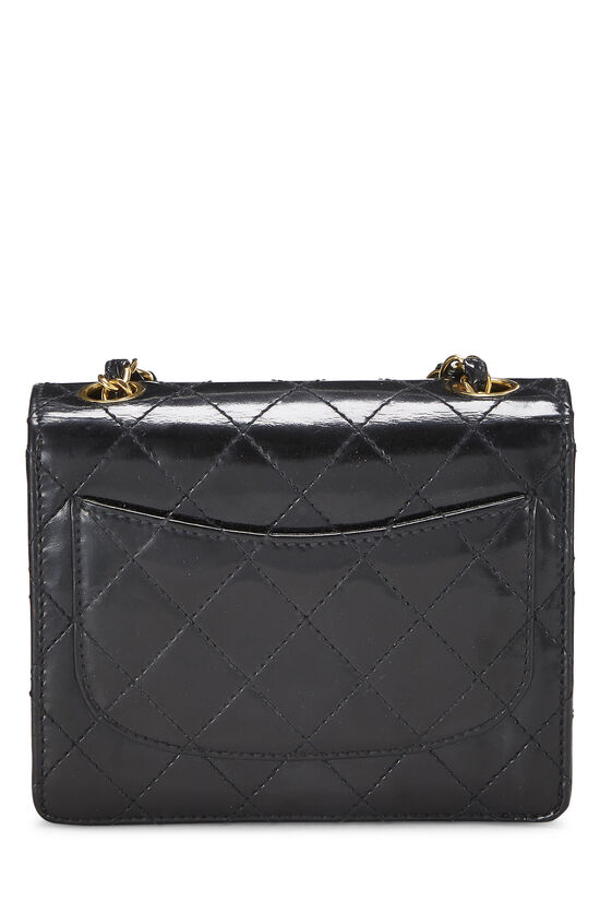 Black Quilted Patent Leather Classic Square Flap Mini, , large image number 4