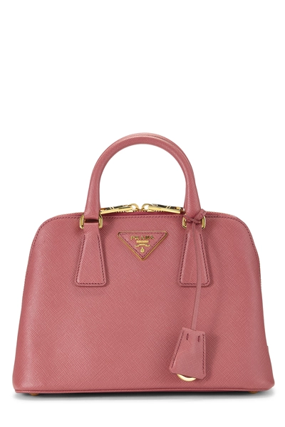 Pink Saffiano Promenade Small