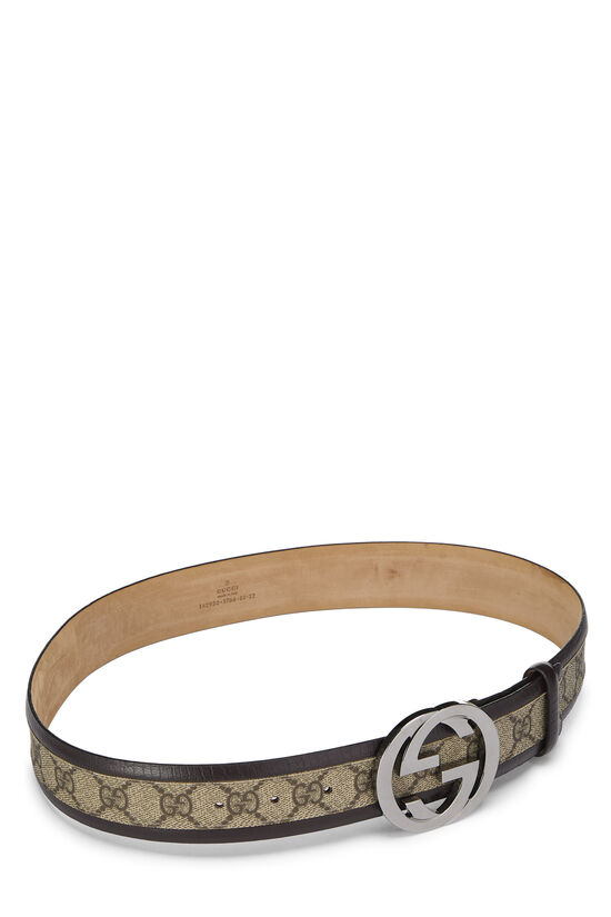 Brown GG Supreme Interlocking Belt 80, , large image number 1