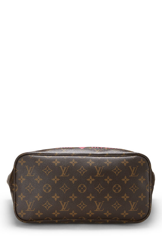 Louis Vuitton Pink Monogram V Neverfull MM NM QJB0BJAWPA023 | WGACA 