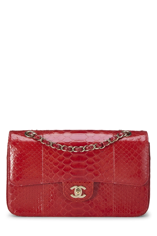 Red Python Classic Double Flap Medium, , large image number 0