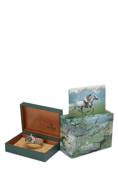 Black & Stainless Steel Sunbeam Datejust 179173 26mm, , large