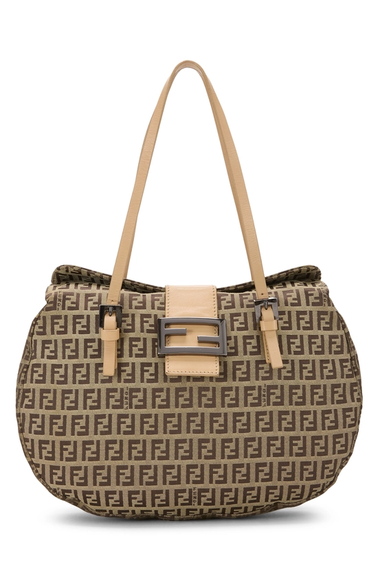 Beige Zucchino Canvas Shoulder Bag, , large image number 0