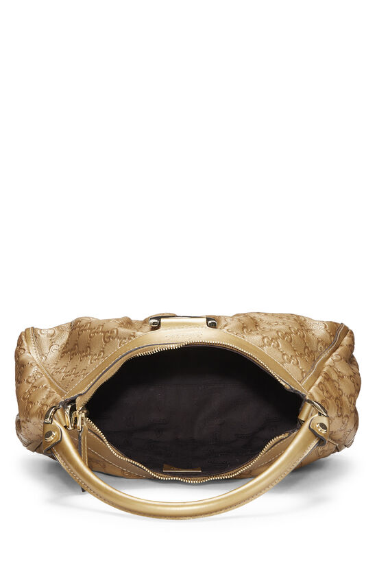Gold Guccissima D-Ring Abbey Shoulder Small, , large image number 6