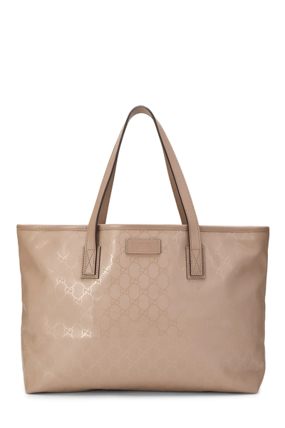 Gucci Pink GG Imprime Supreme Tote Large