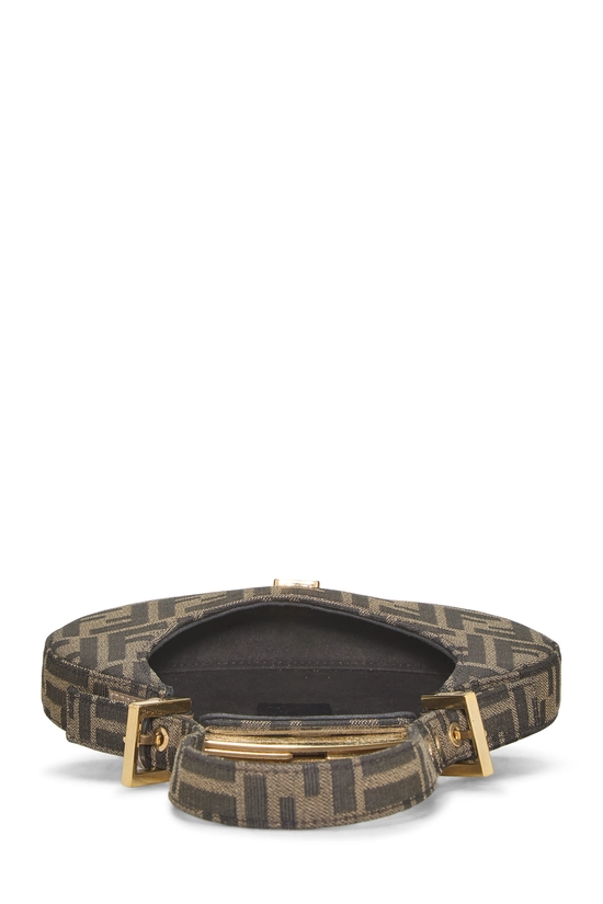 Brown Zucca Canvas Cookie Hobo Mini, , large image number 5