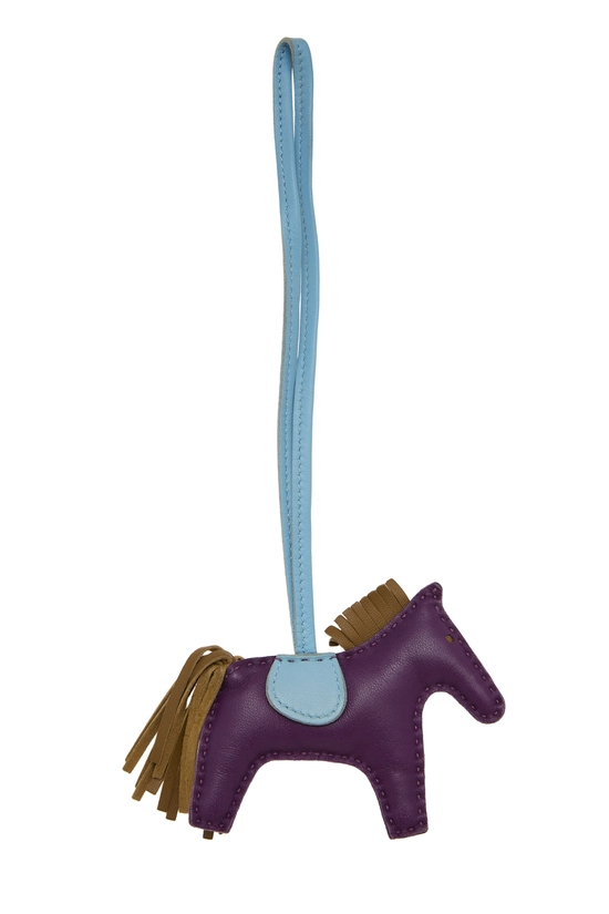 Violet, Celeste & Kraft Milo Leather Rodeo Bag Charm PM, , large image number 1