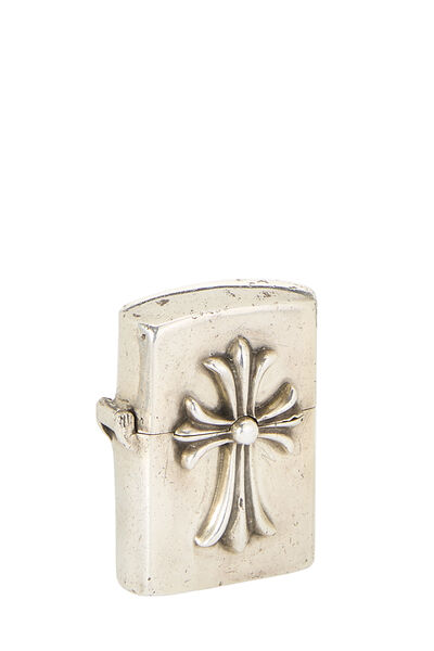 Sterling Silver Cross Zippo Lighter , , large