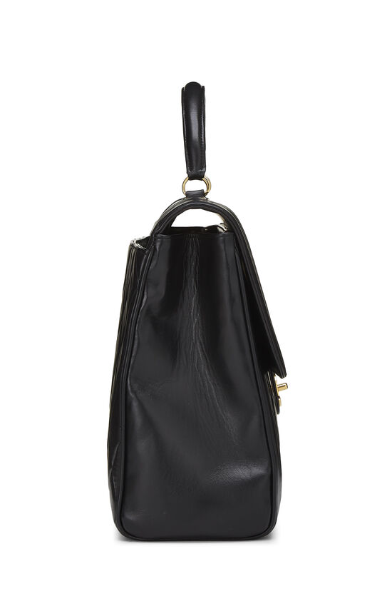 Black Quilted Lambskin Handbag, , large image number 3