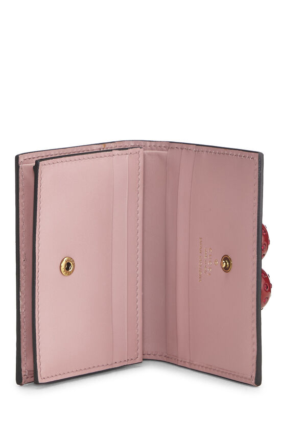 Pink Guccissima Cherry Card Case, , large image number 3