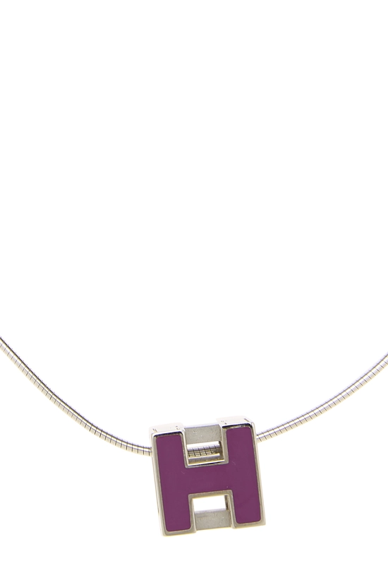 Purple Silver Cage d'H Necklace, , large image number 1