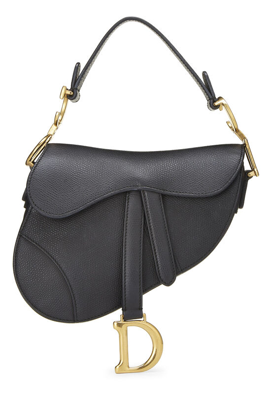 Black Leather Saddle Bag Mini, , large image number 0