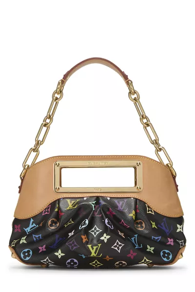 Takashi Murakami x Louis Vuitton Black Monogram Multicolore Judy PM