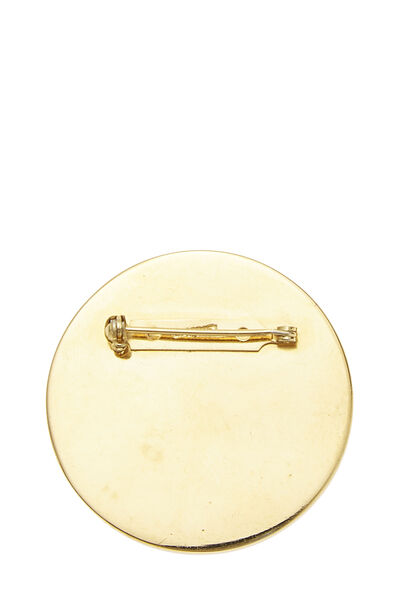 Gold & Red Enamel Rue Cambon Pin, , large