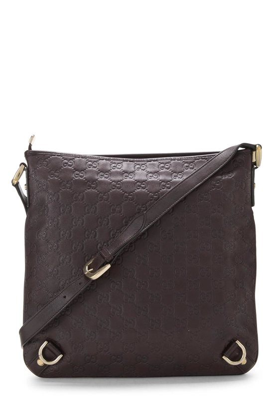Brown Guccissima D-Ring Abbey Messenger, , large image number 3