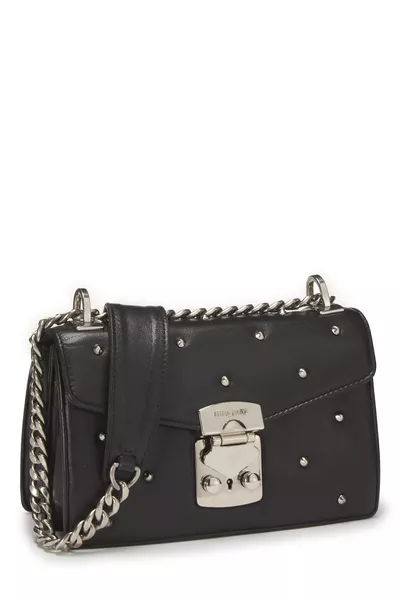 Black Calfskin Confidential Crossbody, , large