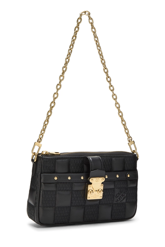 Black Damier Quilted Leather Pochette Troca, , large image number 1