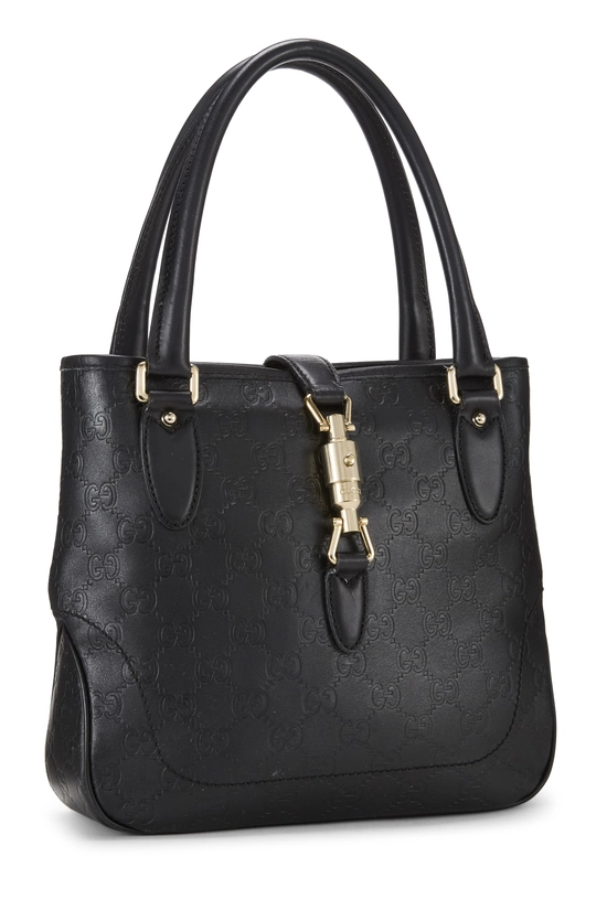 Black Guccissima Jackie Tote Mini, , large image number 1
