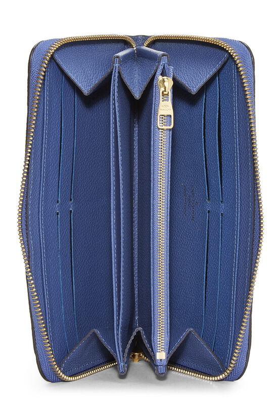 Pre-Owned Blue Monogram Empreinte Zippy Continental Wallet 