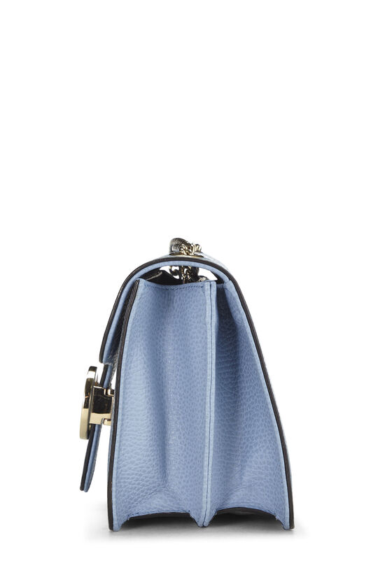 Blue Leather Interlocking Shoulder Bag, , large image number 2