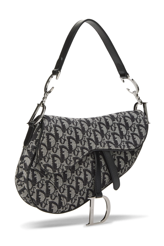 Black Trotter Canvas Saddle Bag, , large image number 1