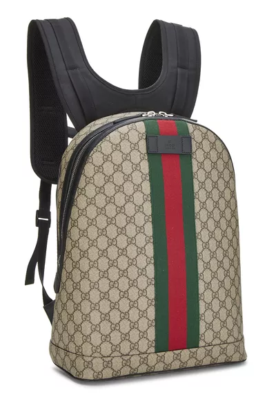Original GG Supreme Canvas Web Backpack Medium, , large
