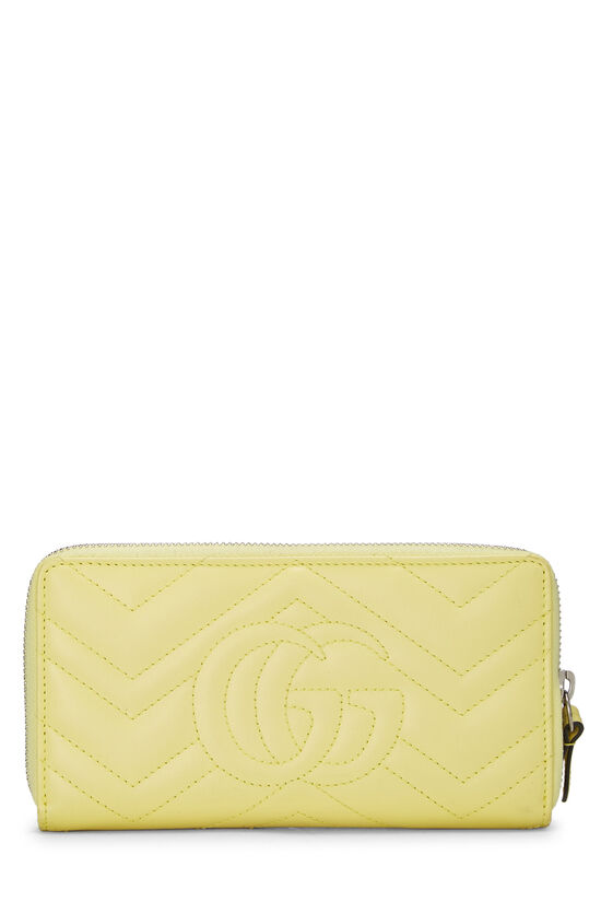 Yellow Chevron Leather Marmont Zip Wallet, , large image number 2