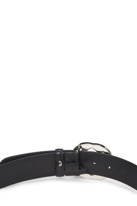Black Guccissima Leather Belt, , large image number 3