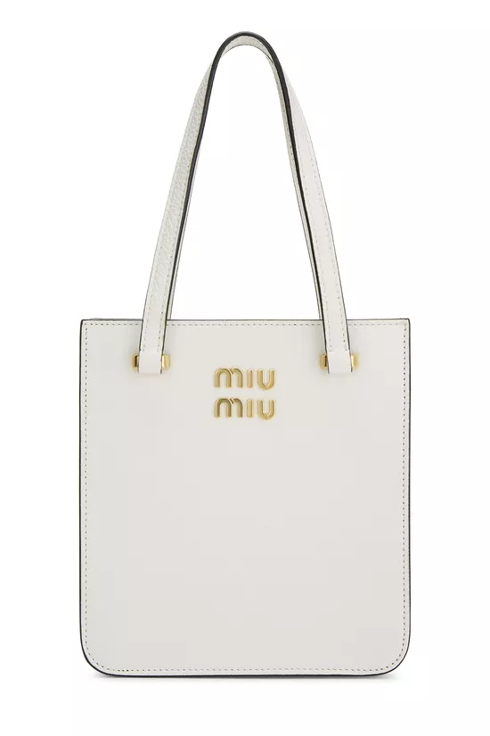 White Calfskin Handbag Small, , large image number 0