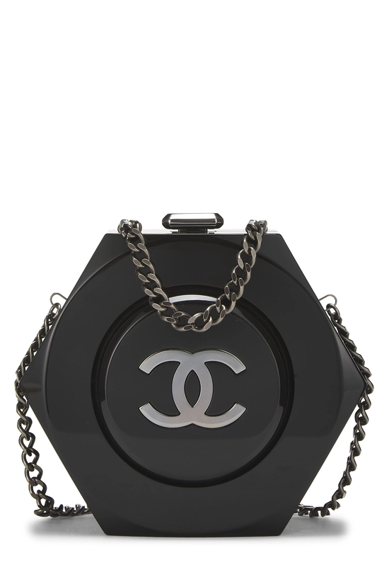 Black Acrylic Hexagon Minaudi&egrave;re , , large image number 3