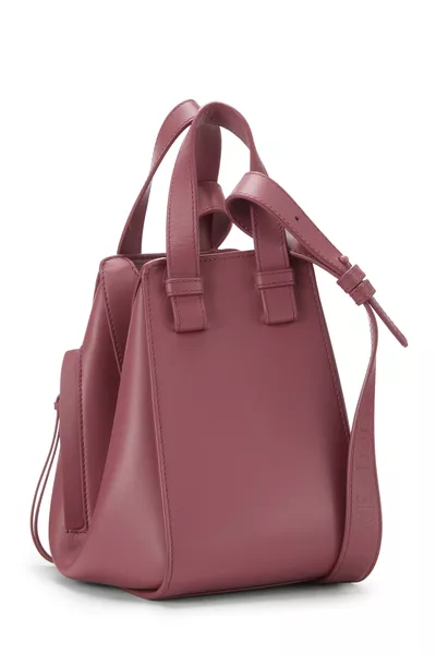 Pink Calfskin Compact Hammock Bag, , large