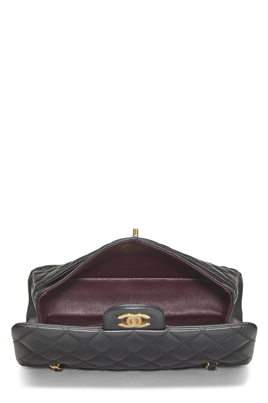 Black Quilted Lambskin Classic Double Flap Small, , large image number 5