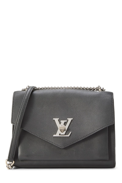 Louis Vuitton Black Leather My Lockme Chain Bag BB