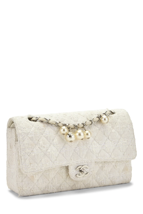 White Tweed Double Flap Medium, , large image number 1