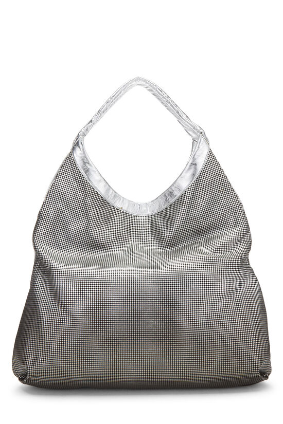 Silver Leather Hollywood 'CC' Hobo, , large image number 5
