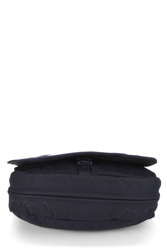 Navy Nylon Sportline Messenger Bag, , large image number 4