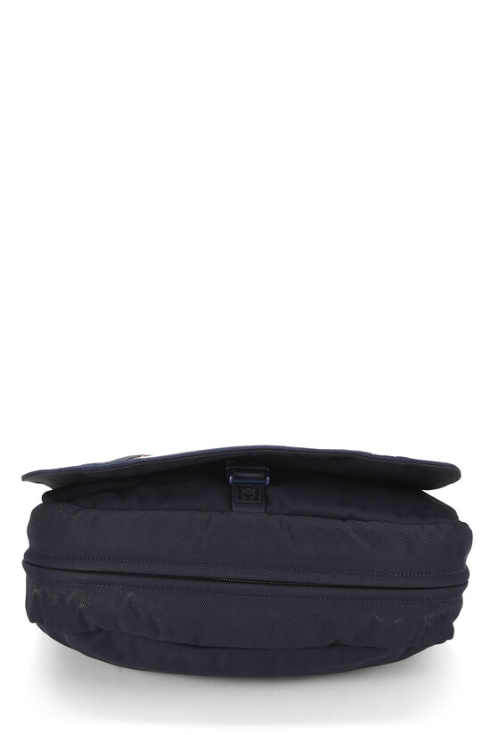Navy Nylon Sportline Messenger Bag, , large image number 4
