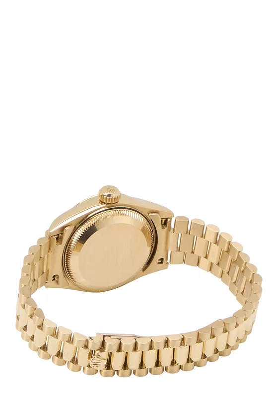 18K Yellow Gold Diamond & Ruby Datejust President 69178 26mm, , large image number 3