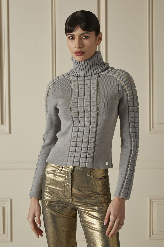 Chanel Knit sweater(Gray)