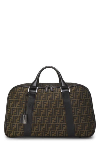 Fendi Brown Zucca Canvas Weekender Large