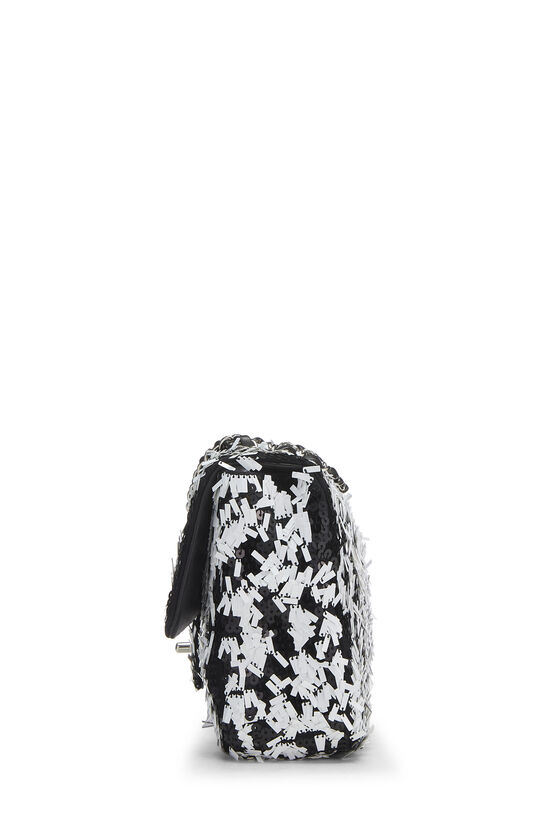 Black & White Sequin Half Flap Medium, , large image number 3